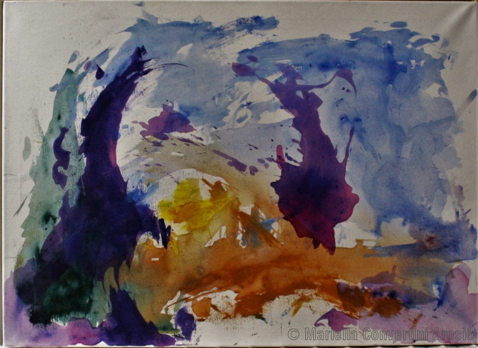 Danze, 64 × 90 cm, acrilico su tela